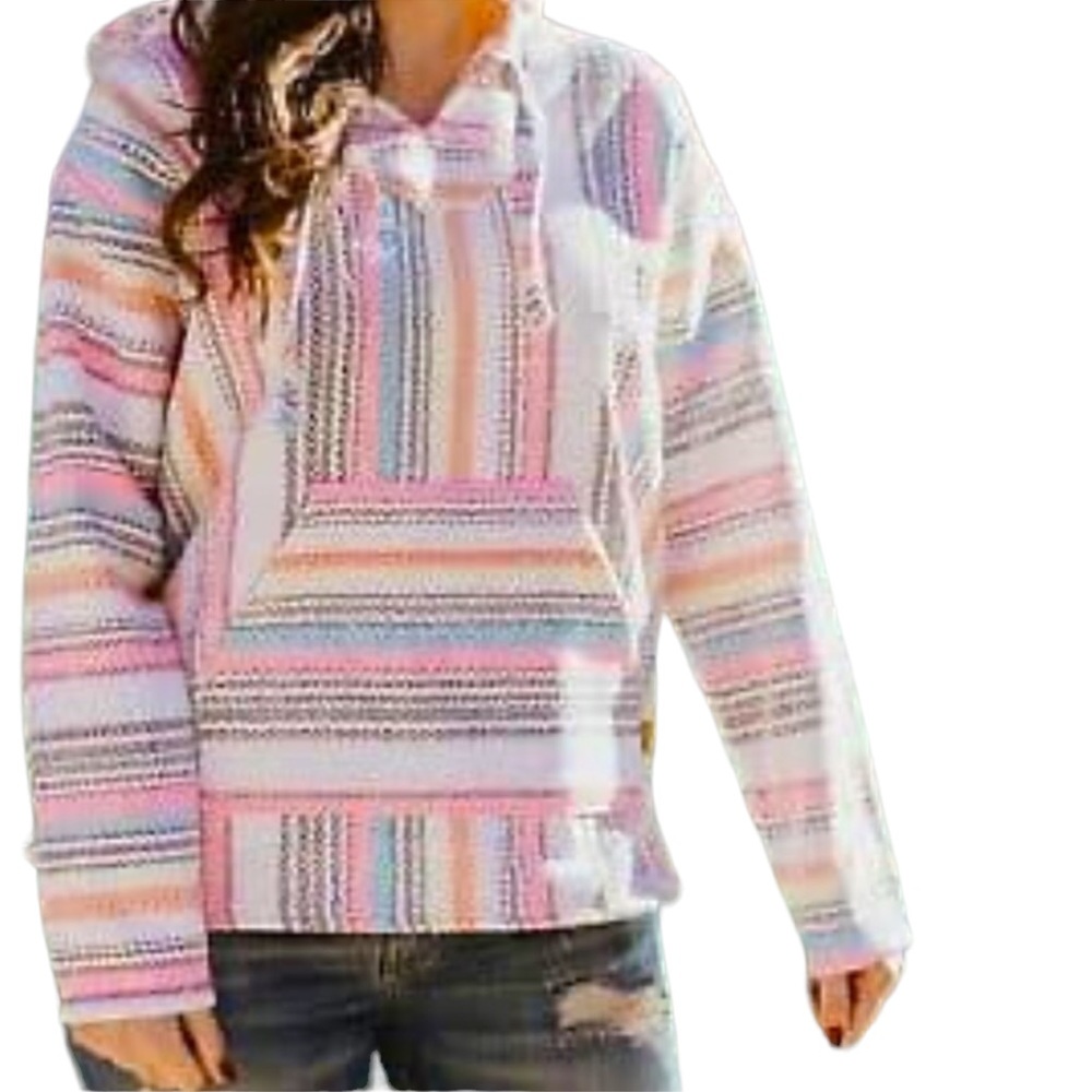 No Bad Days Multicolored Baja Hoodie Size S
